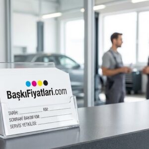 Yağ Kartı (Arka Tekrenk Siyah Baskılı) 6 x 10